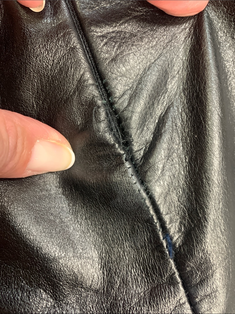 GAP Black Leather Pencil Skirt - Picture 5 of 5